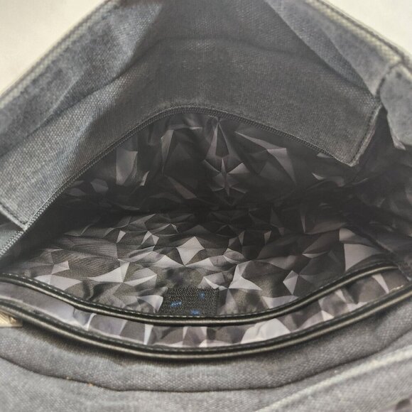 Kenneth Cole Reaction Canvas Backpack Factory Fade Blue / Gray - Picture 11 of 14